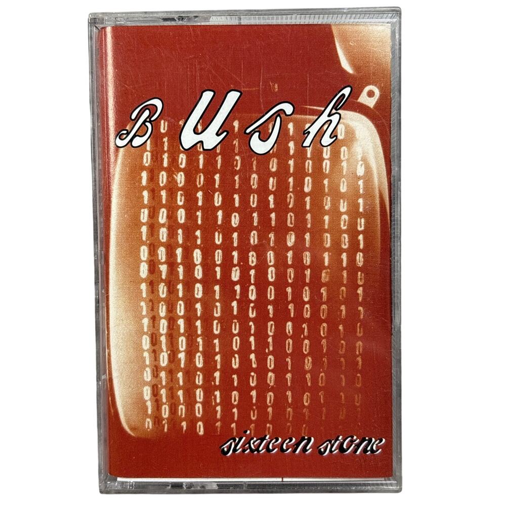 Bush Sixteen Stone Debut Album Cassette 1994 Interscope Records Grunge Rock
